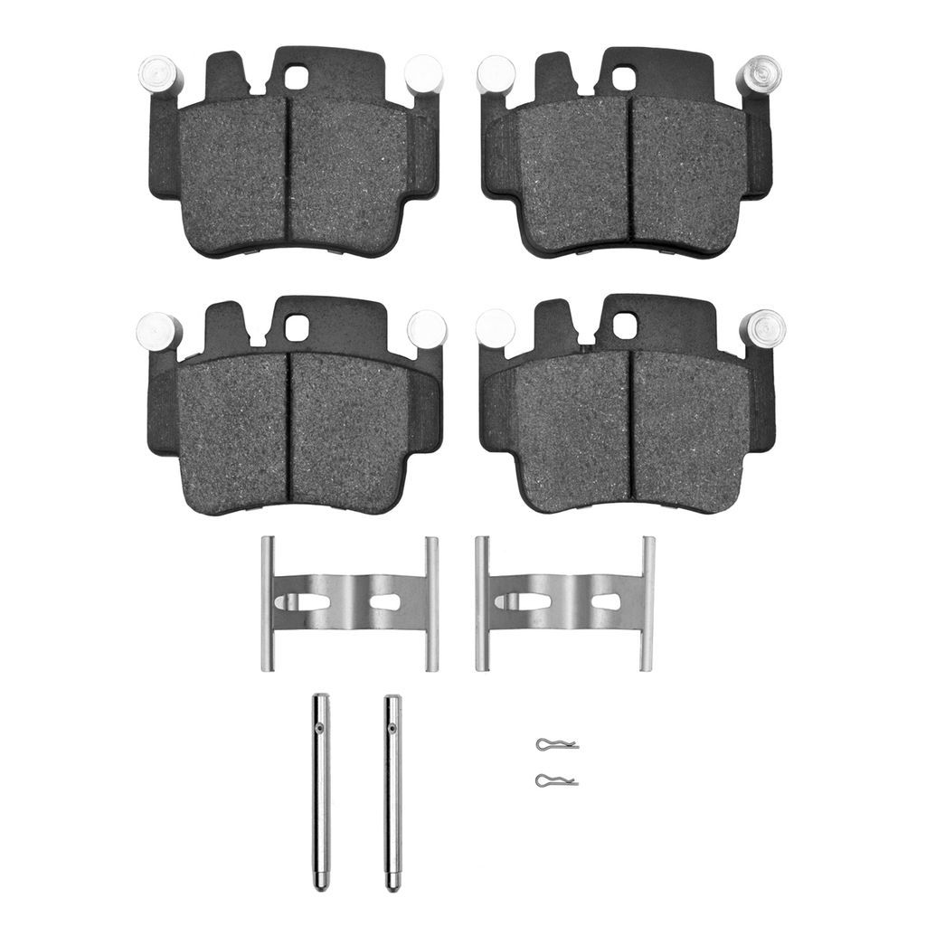 Dynamic Friction 1115-0917-01 - Active Performance Low Metallic Brake Pads With Hardware
