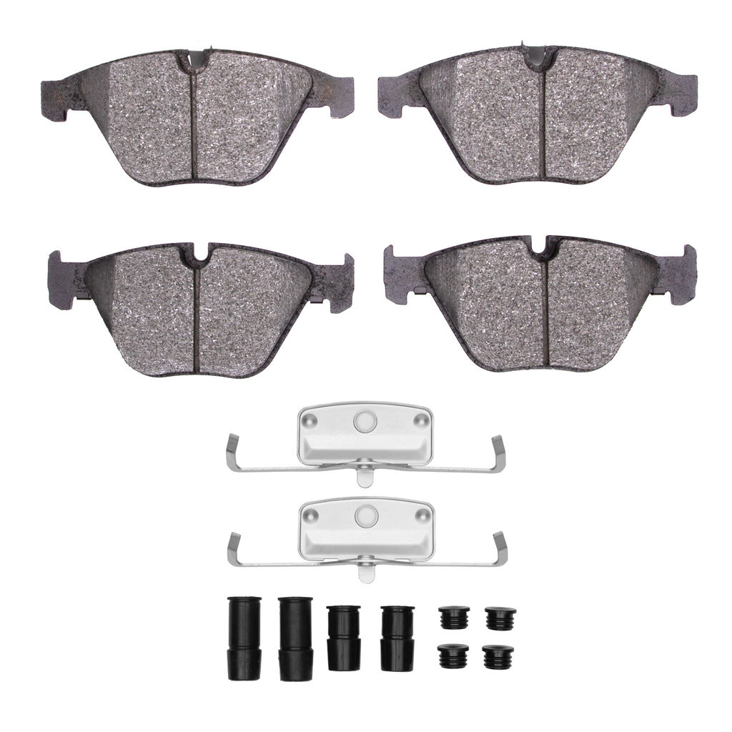 Dynamic Friction 1115-0918-11 - Active Performance Low Metallic Brake Pads With Hardware