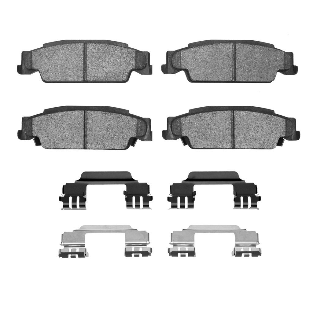 Dynamic Friction 1115-0922-01 - Active Performance Low Metallic Brake Pads With Hardware