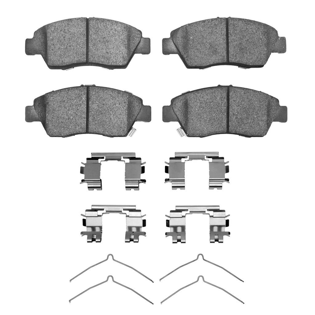 Dynamic Friction 1115-0948-01 - Active Performance Low Metallic Brake Pads With Hardware