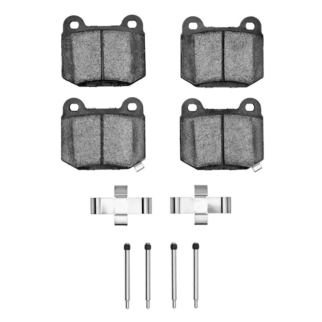 Dynamic Friction 1115-0961-03 - Active Performance Low Metallic Brake Pads With Hardware