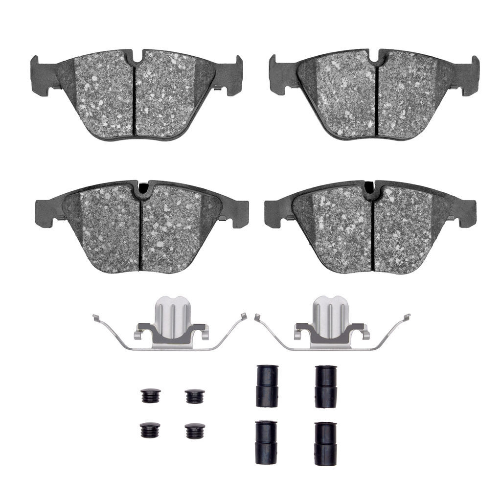 Dynamic Friction 1115-1260-01 - Active Performance Low Metallic Brake Pads With Hardware