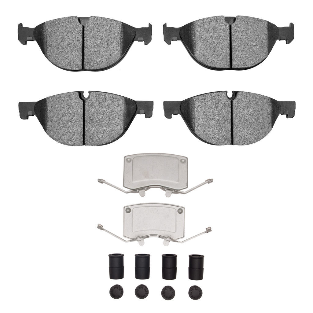 Dynamic Friction 1115-1448-01 - Active Performance Low Metallic Brake Pads With Hardware