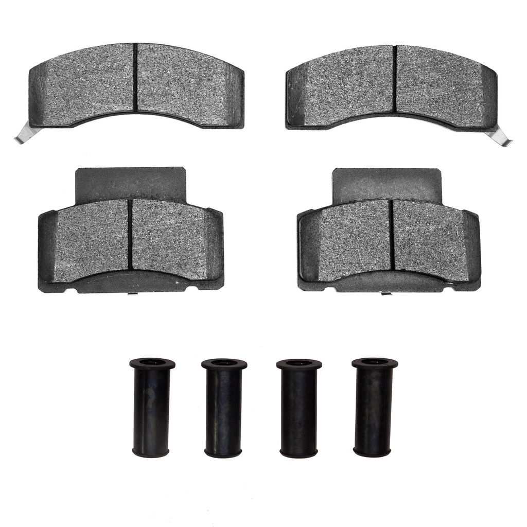 Dynamic Friction 1214-0459-01 - Heavy Duty Semi Metallic Towing Brake Pads With Hardware