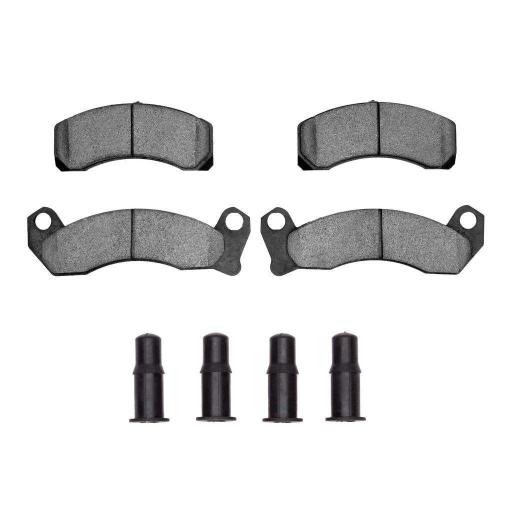 Dynamic Friction 1214-0499-01 - Heavy Duty Semi Metallic Towing Brake Pads With Hardware