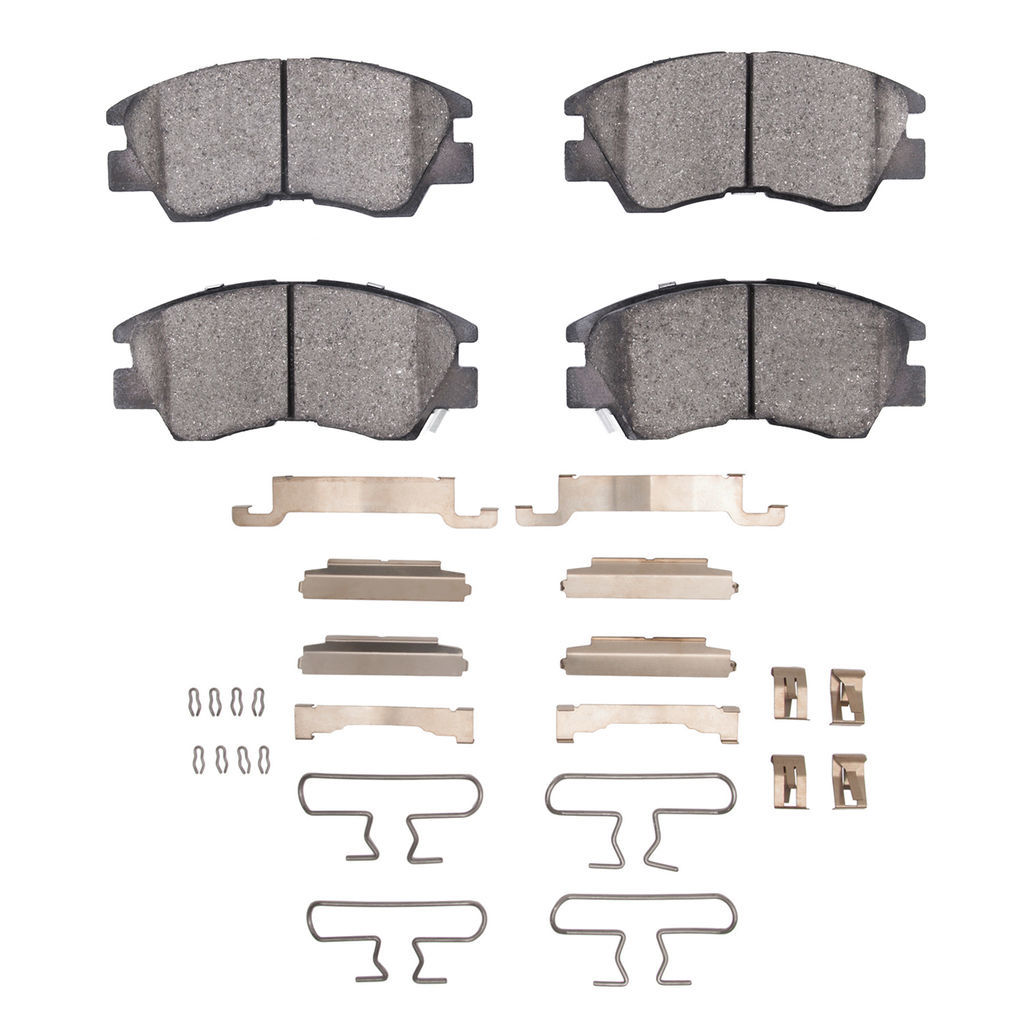 Dynamic Friction 1310-0349-02 - 3000 Ceramic Brake Pads With Hardware