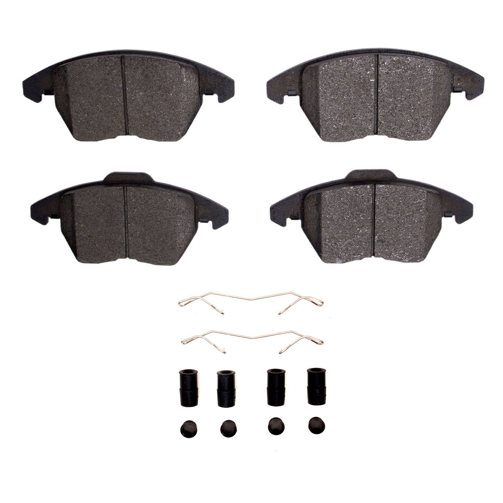 Dynamic Friction 1310-1107-11 - 3000 Ceramic Brake Pads With Hardware