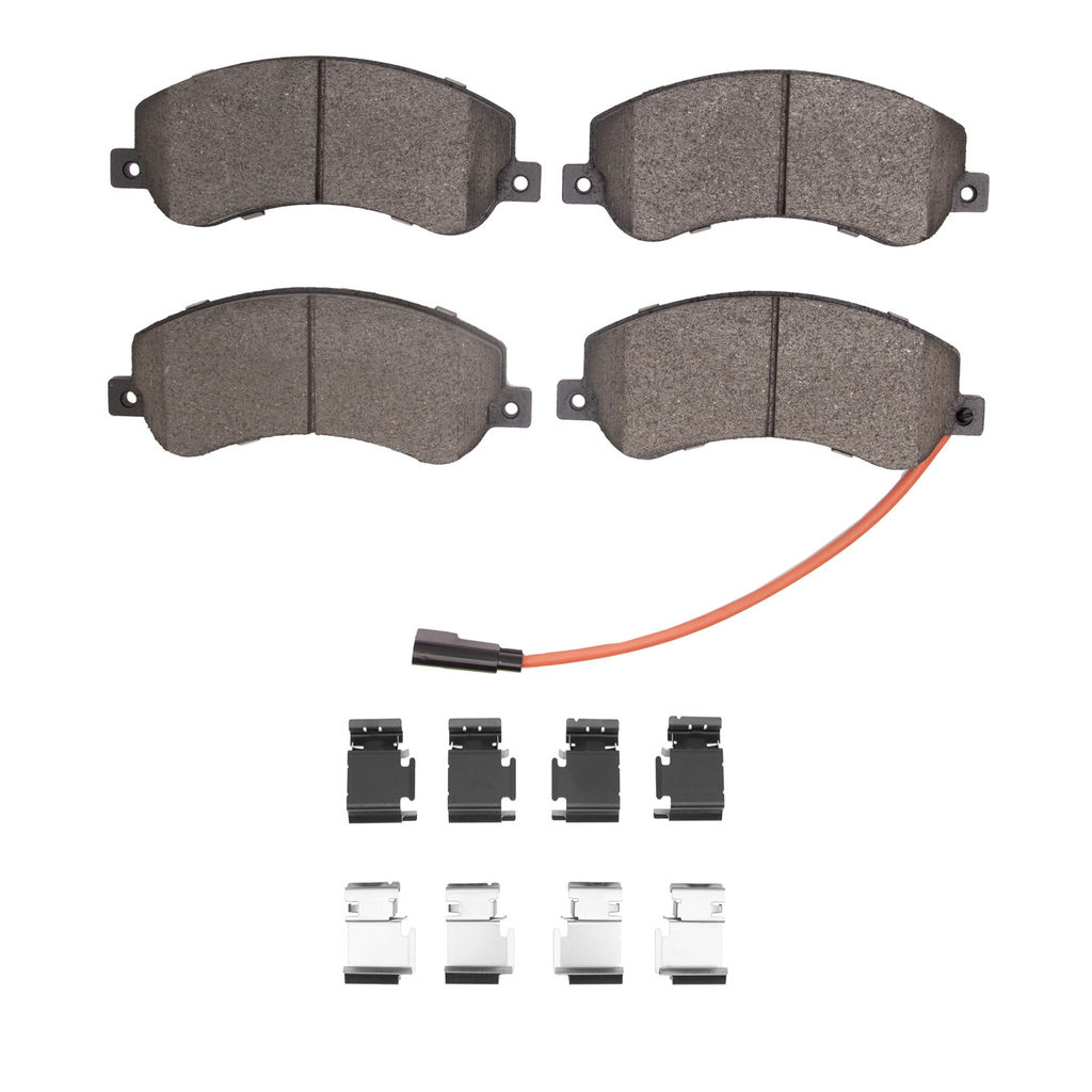 Dynamic Friction 1310-1555-01 - 3000 Ceramic Brake Pads With Hardware