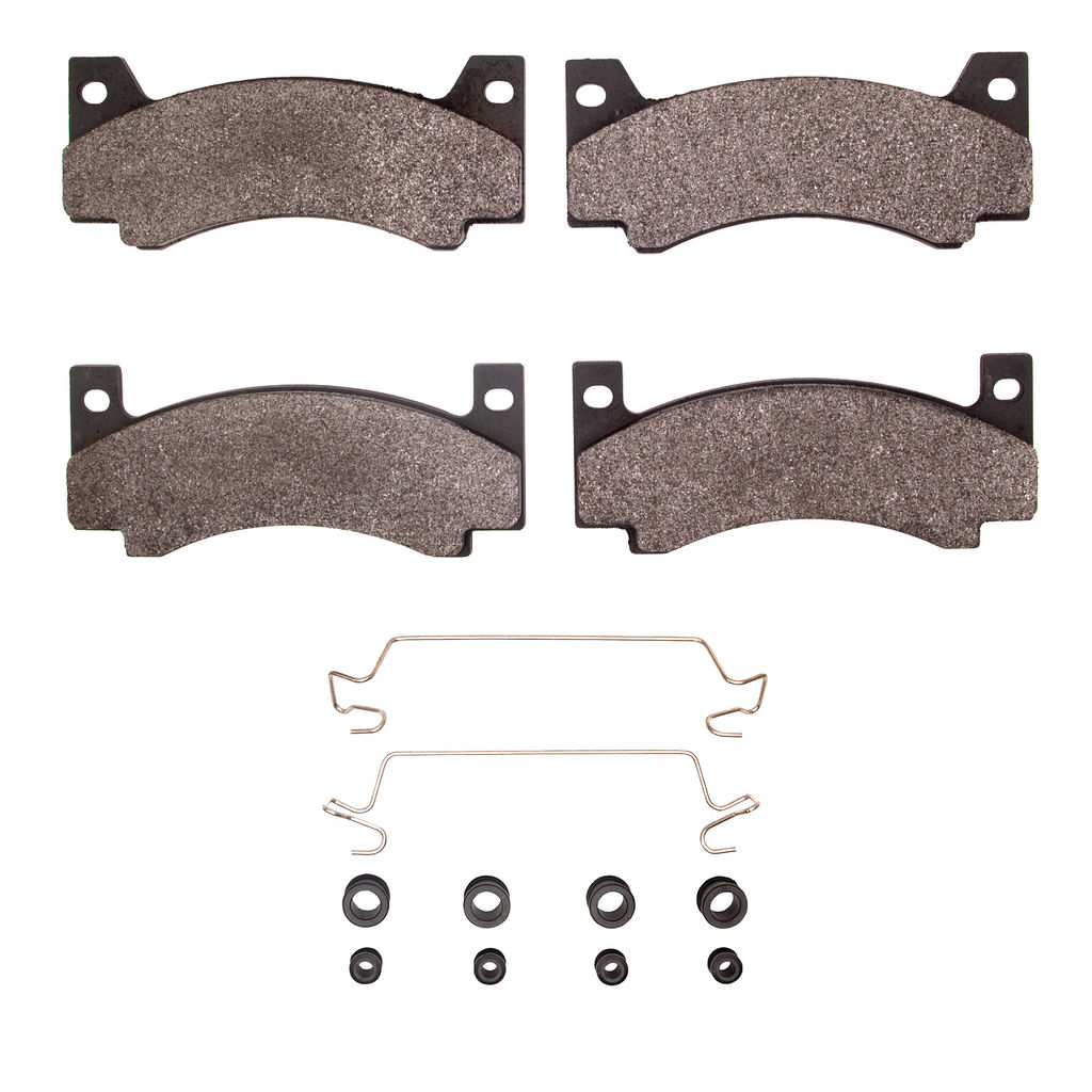 Dynamic Friction 1311-0085-01 - 3000 Semi-Metallic Brake Pads With Hardware