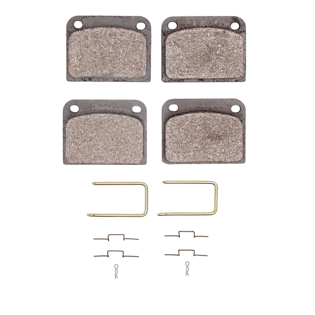 Dynamic Friction 1311-0118-01 - 3000 Semi-Metallic Brake Pads With Hardware