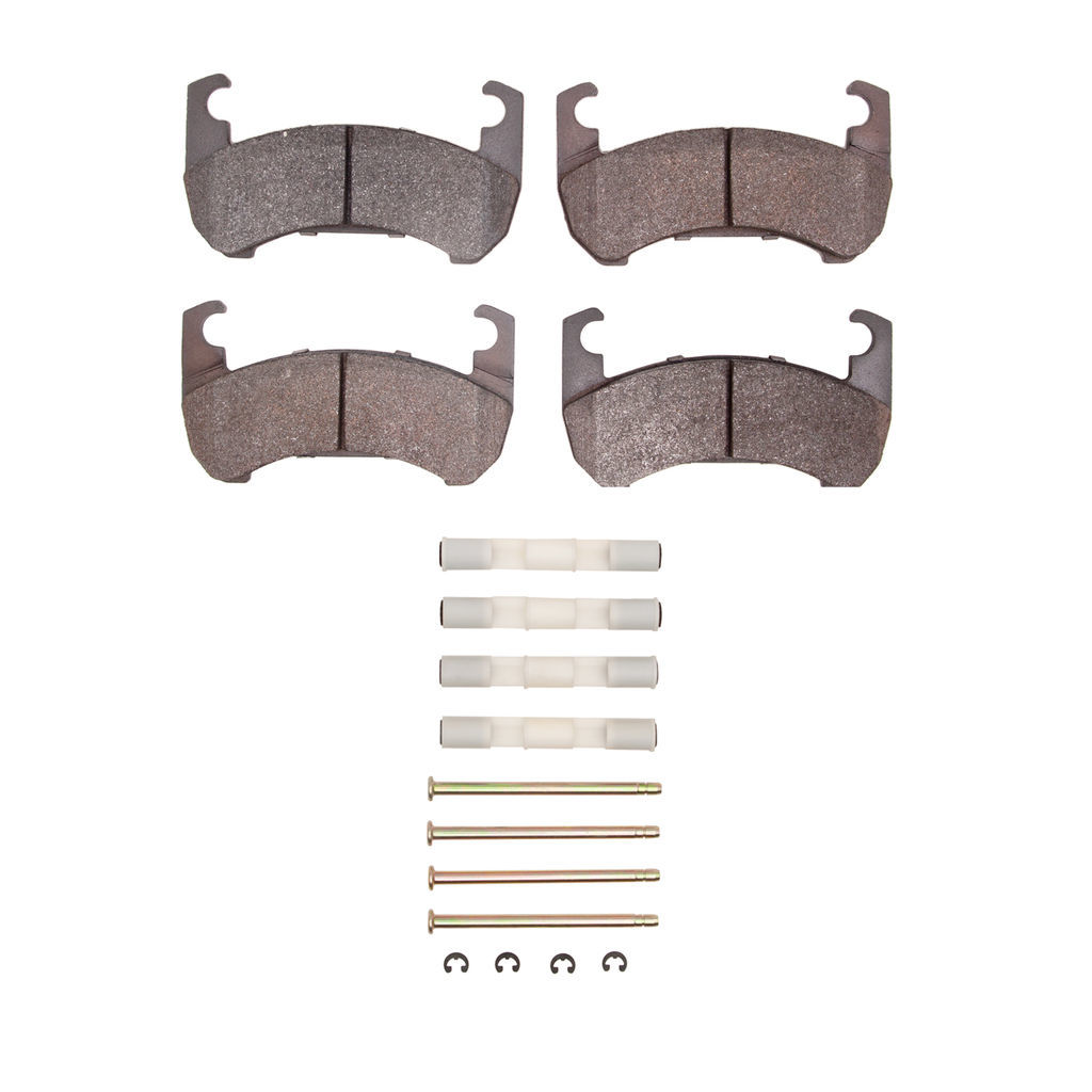 Dynamic Friction 1311-0119-01 - 3000 Semi-Metallic Brake Pads With Hardware