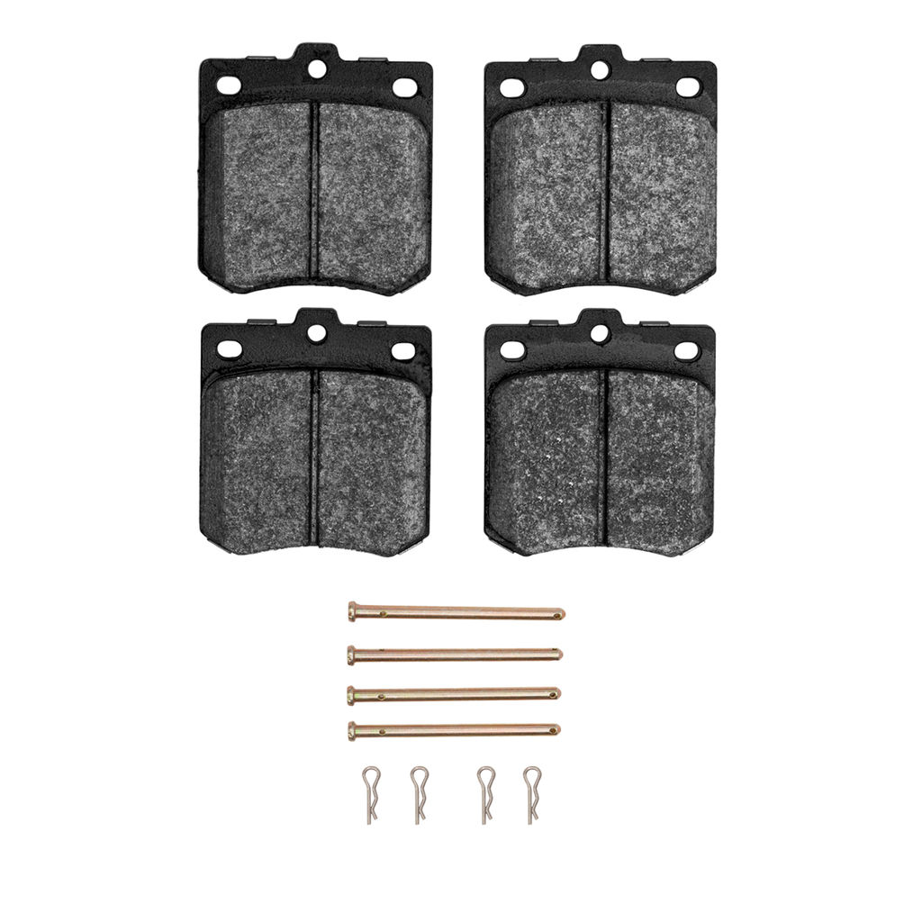 Dynamic Friction 1311-0143-01 - 3000 Semi-Metallic Brake Pads With Hardware