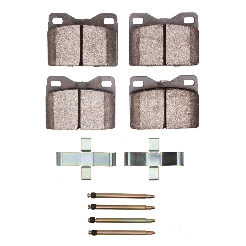 Dynamic Friction 1311-0156-01 - 3000 Semi-Metallic Brake Pads With Hardware