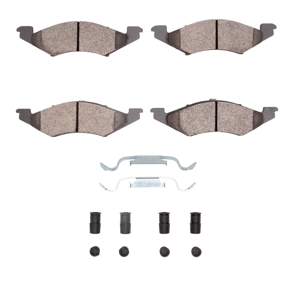 Dynamic Friction 1311-0179-01 - 3000 Semi-Metallic Brake Pads With Hardware