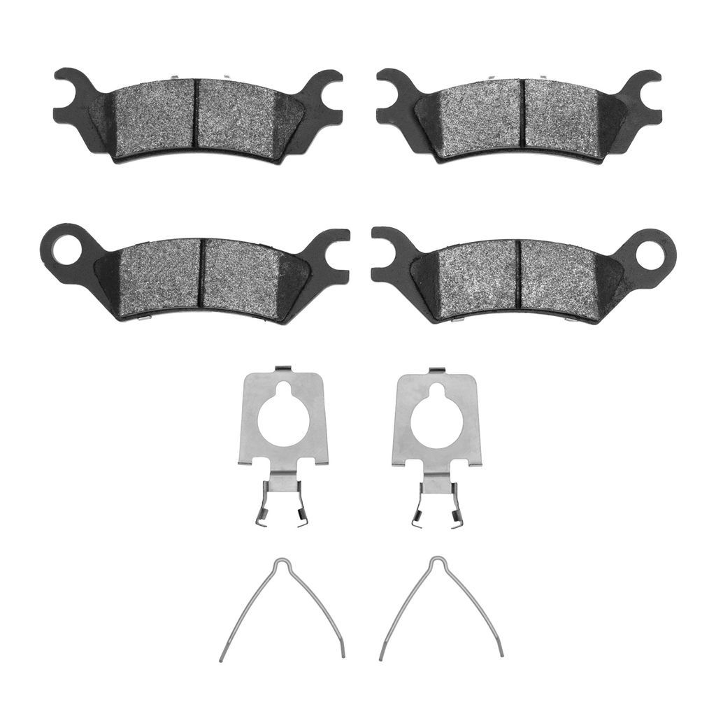 Dynamic Friction 1311-0361-01 - 3000 Semi-Metallic Brake Pads With Hardware