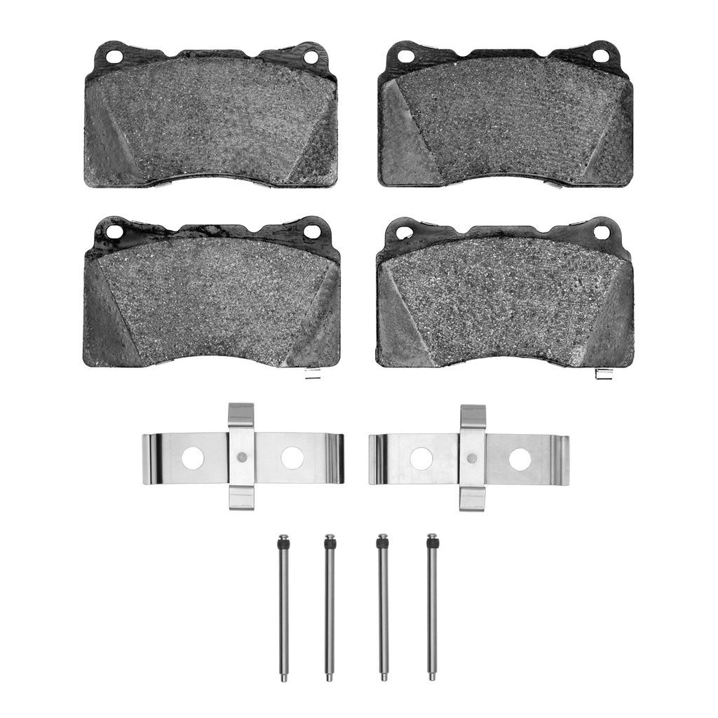 Dynamic Friction 1311-1001-07 - 3000 Semi-Metallic Brake Pads With Hardware