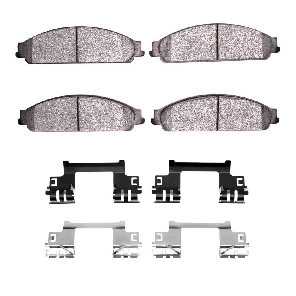 Dynamic Friction 1311-1070-02 - 3000 Semi-Metallic Brake Pads With Hardware