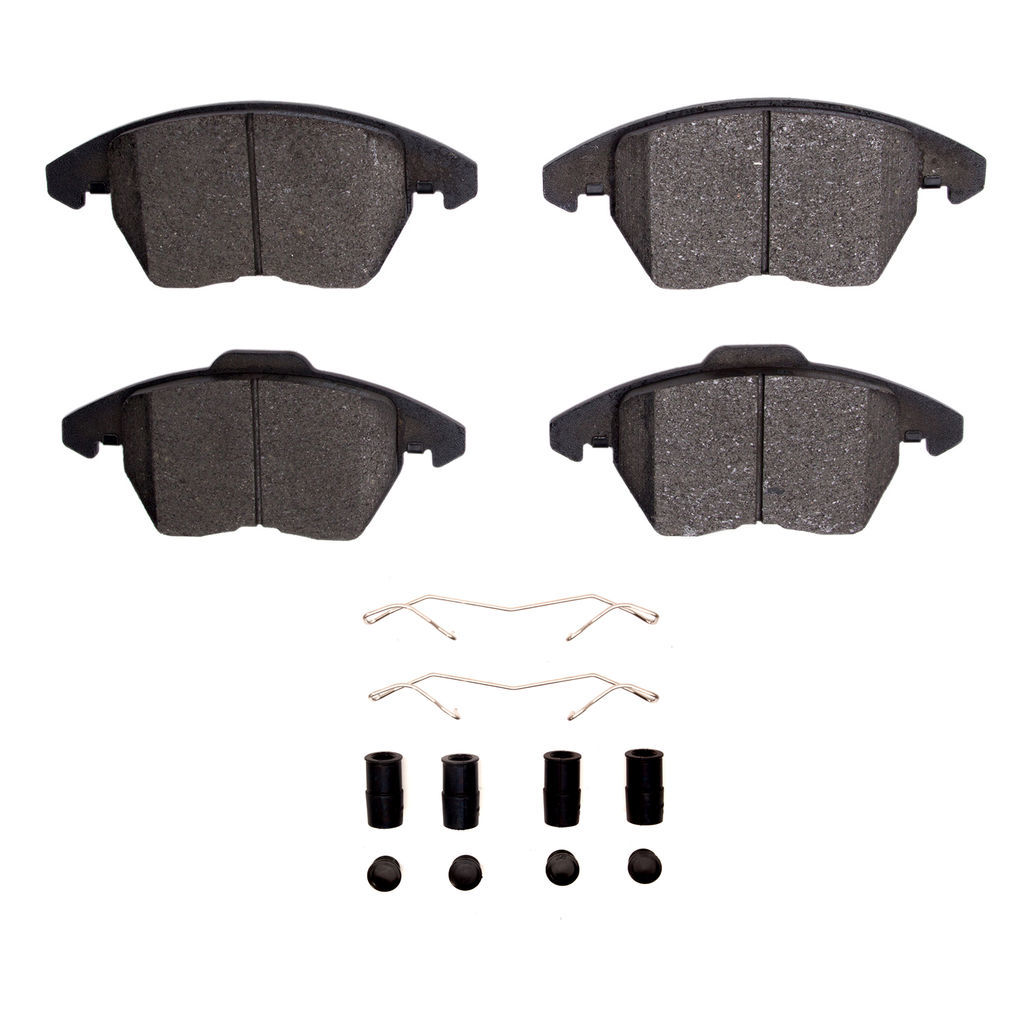 Dynamic Friction 1311-1107-11 - 3000 Semi-Metallic Brake Pads With Hardware