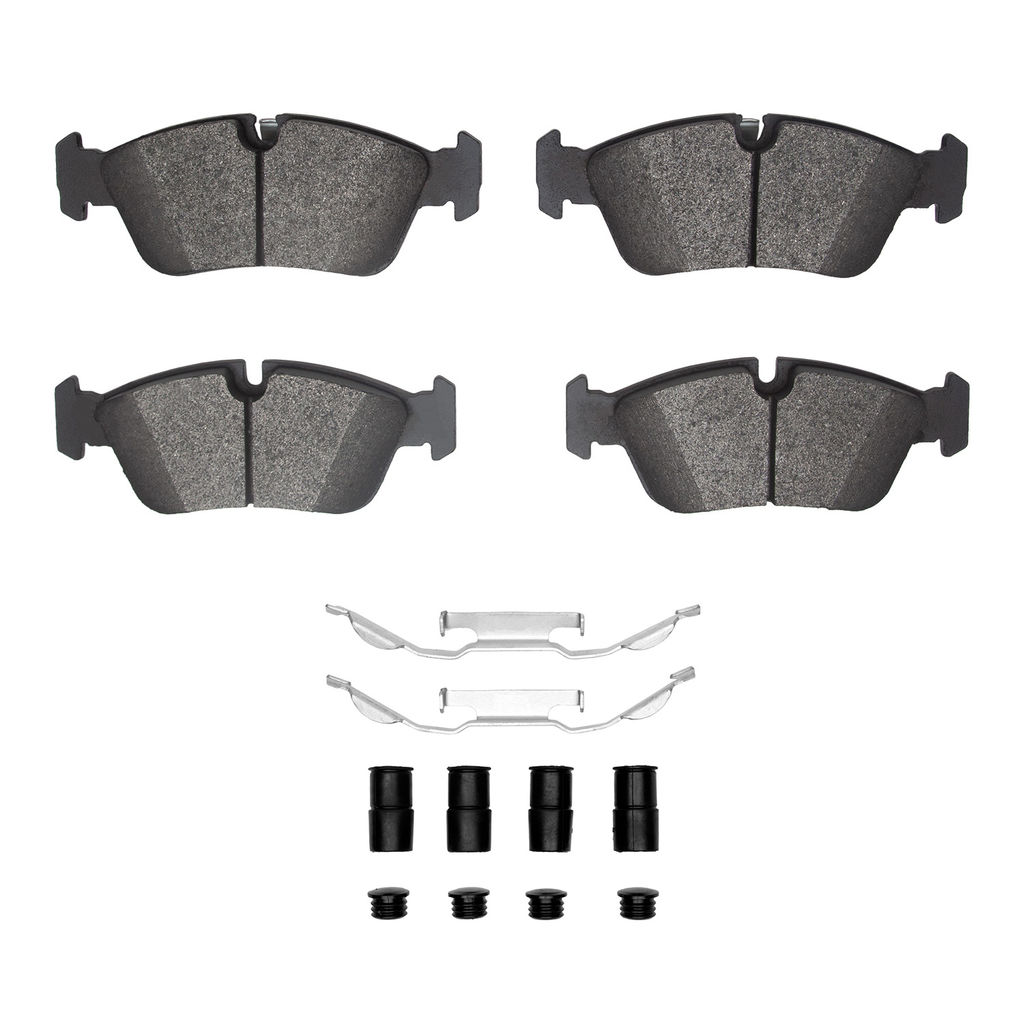 Dynamic Friction 1311-1228-01 - 3000 Semi-Metallic Brake Pads With Hardware