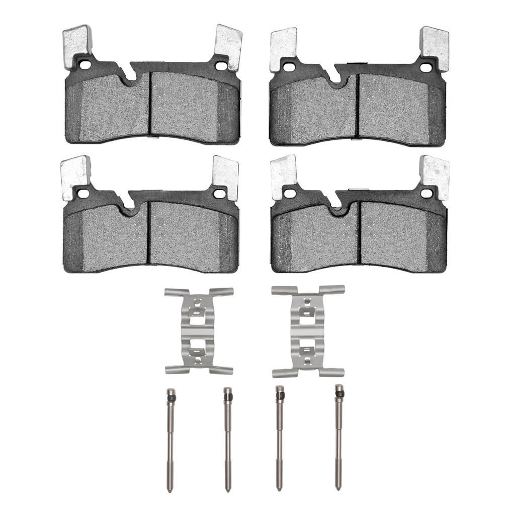 Dynamic Friction 1311-1607-01 - 3000 Semi-Metallic Brake Pads With Hardware