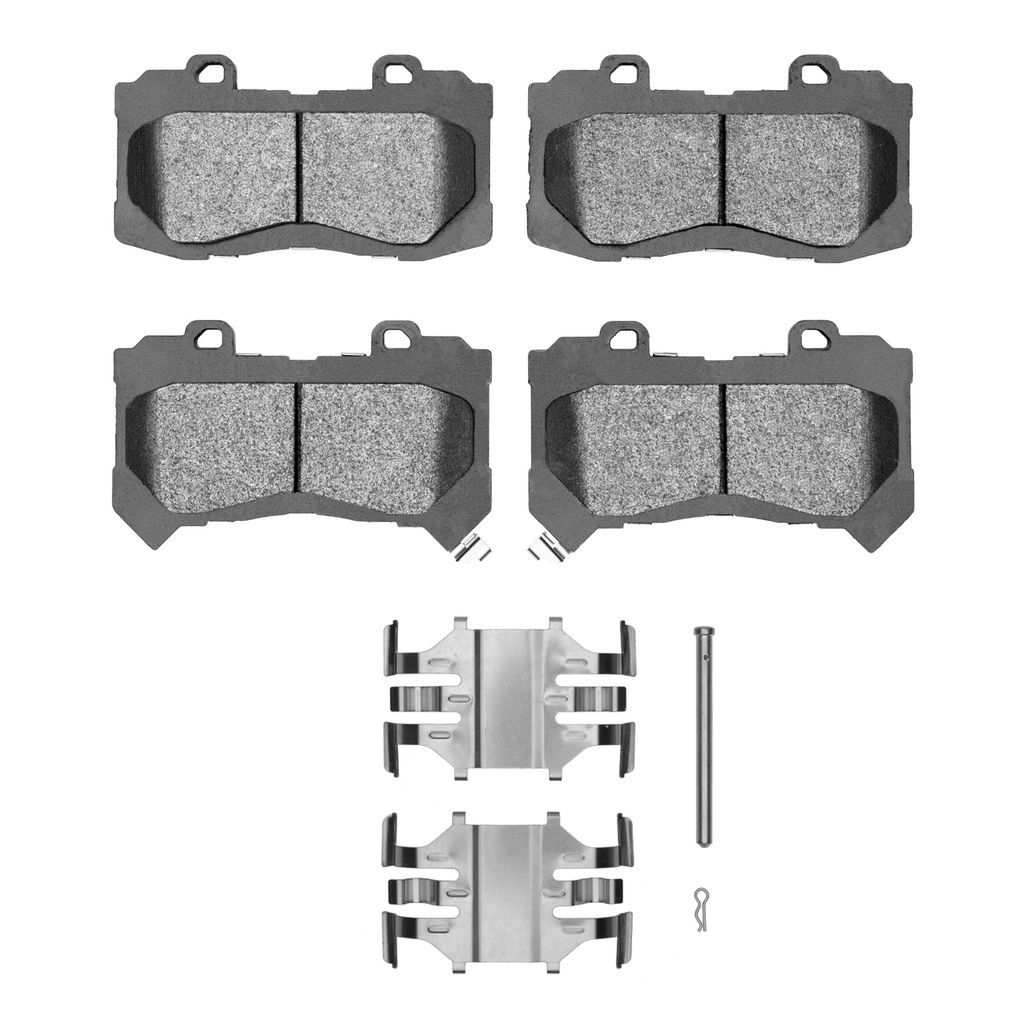 Dynamic Friction 1311-1802-01 - 3000 Semi-Metallic Brake Pads With Hardware