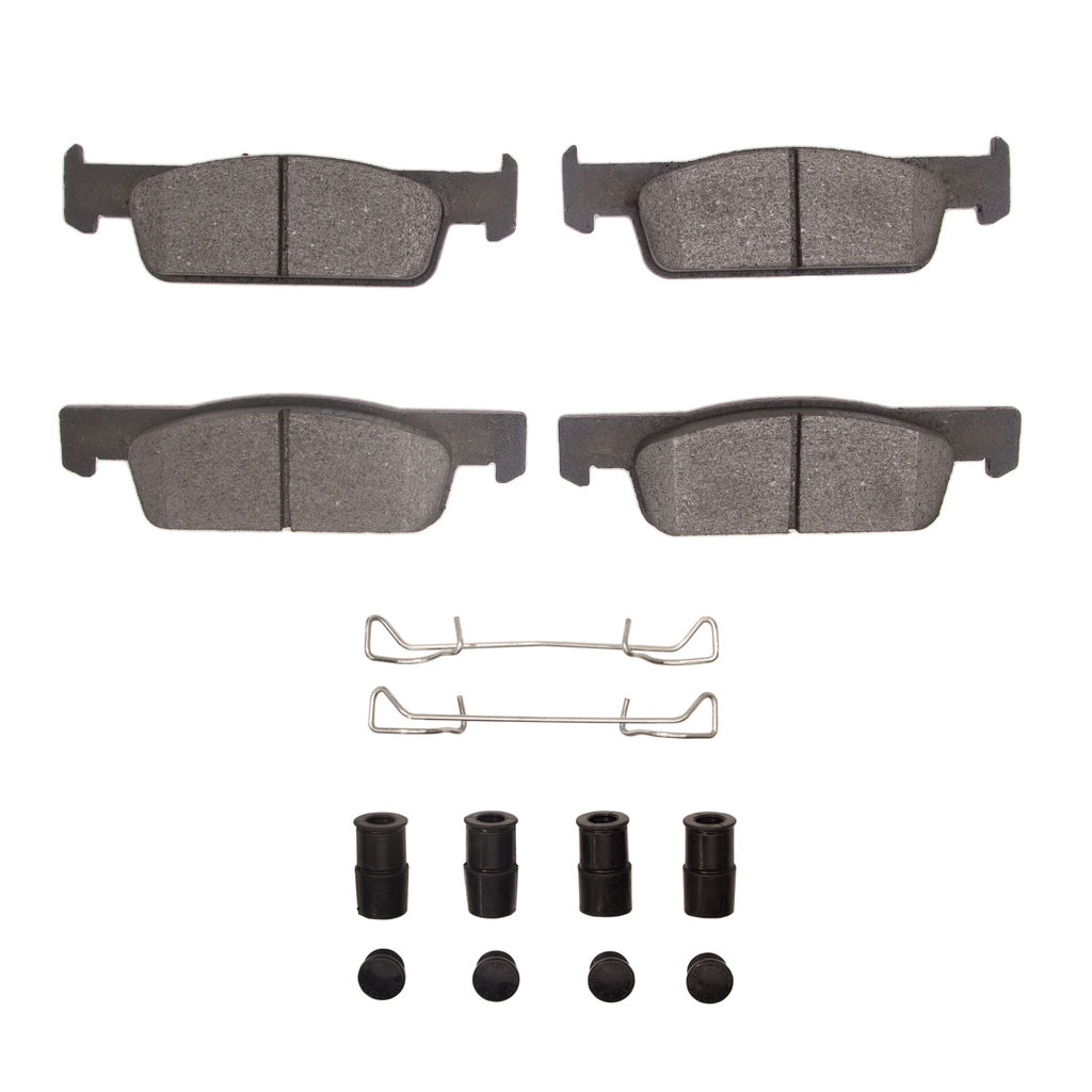 Dynamic Friction 1311-1830-01 - 3000 Semi-Metallic Brake Pads With Hardware