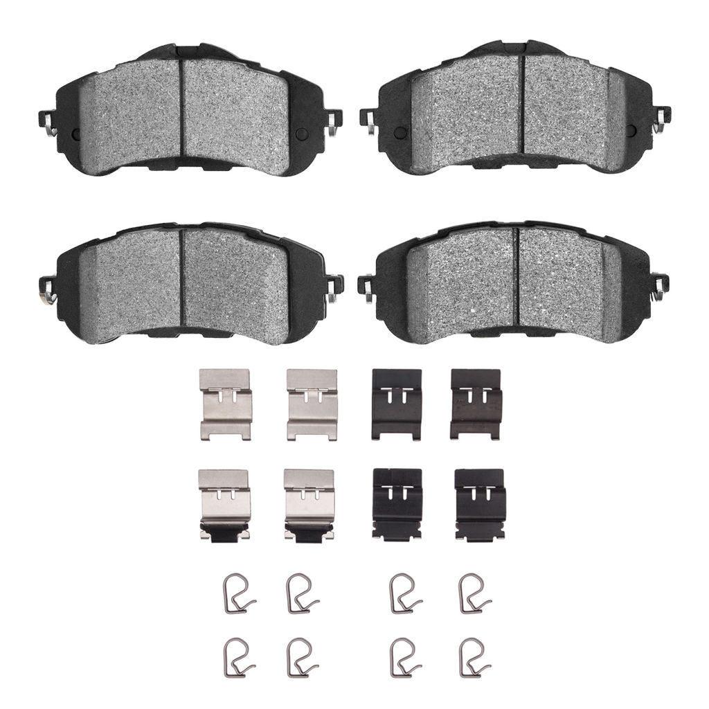 Dynamic Friction 1311-1889-01 - 3000 Semi-Metallic Brake Pads With Hardware