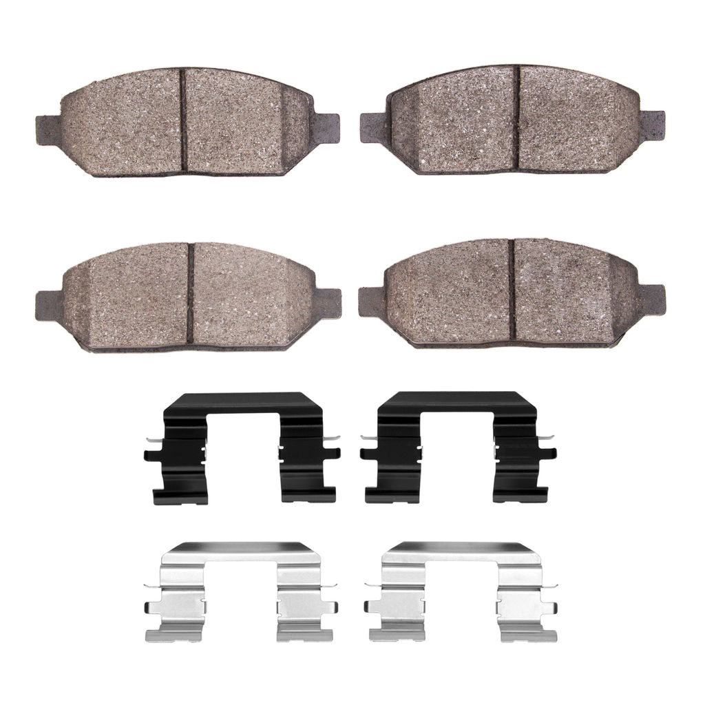 Dynamic Friction 1311-2024-01 - 3000 Semi-Metallic Brake Pads With Hardware