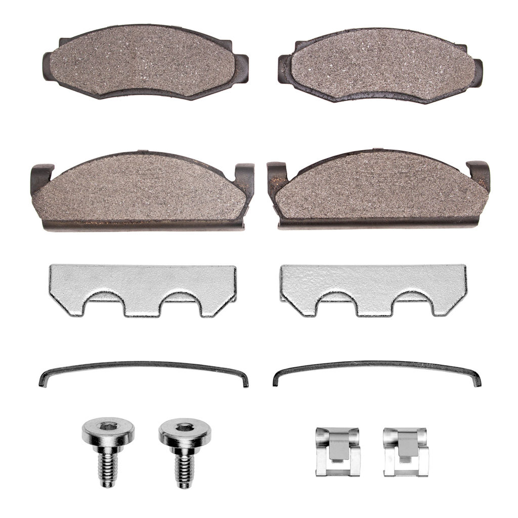 Dynamic Friction 1400-0091-01 - Ultimate Truck Duty Performance Brake Pads With Hardware