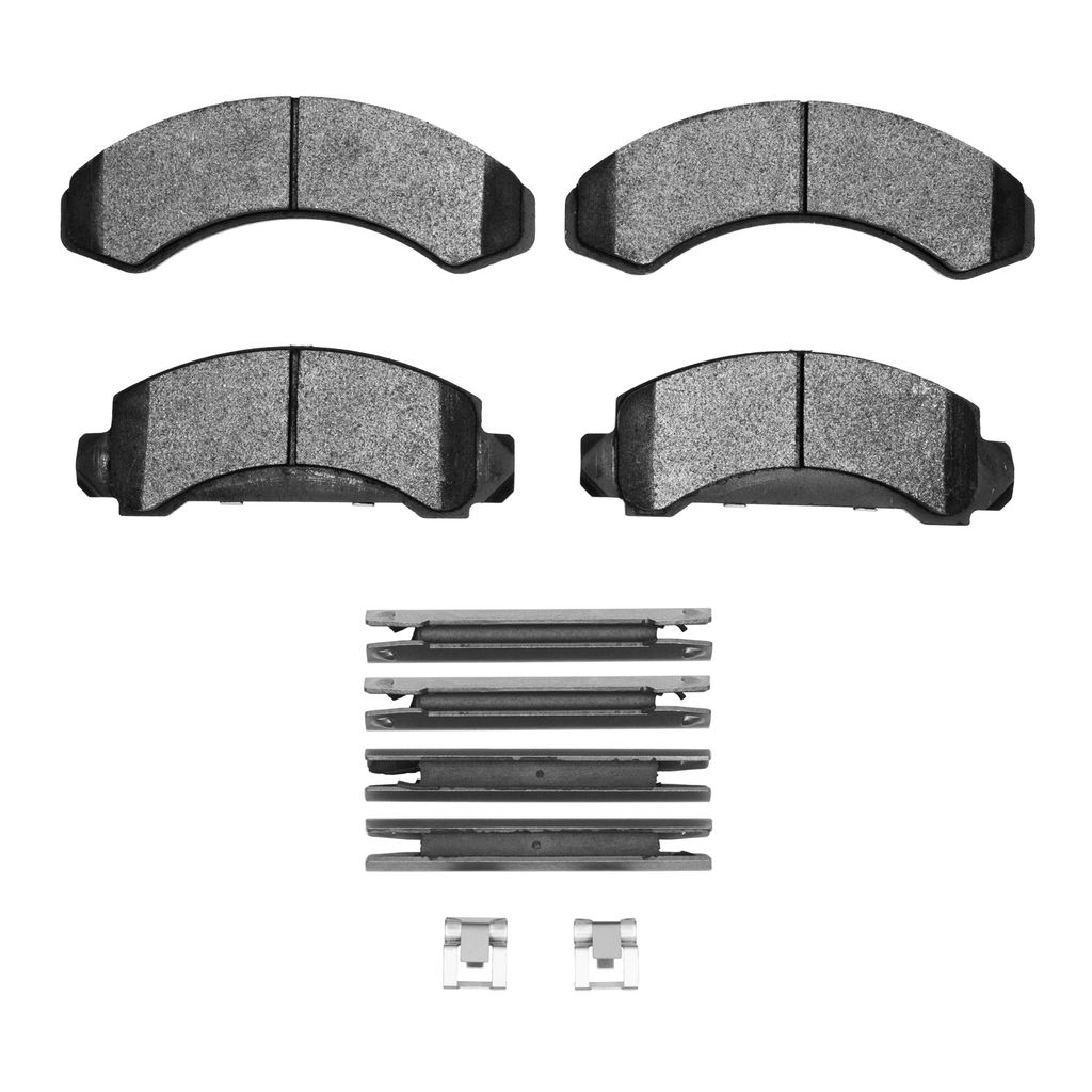 Dynamic Friction 1400-0387-01 - Ultimate Truck Duty Performance Brake Pads With Hardware
