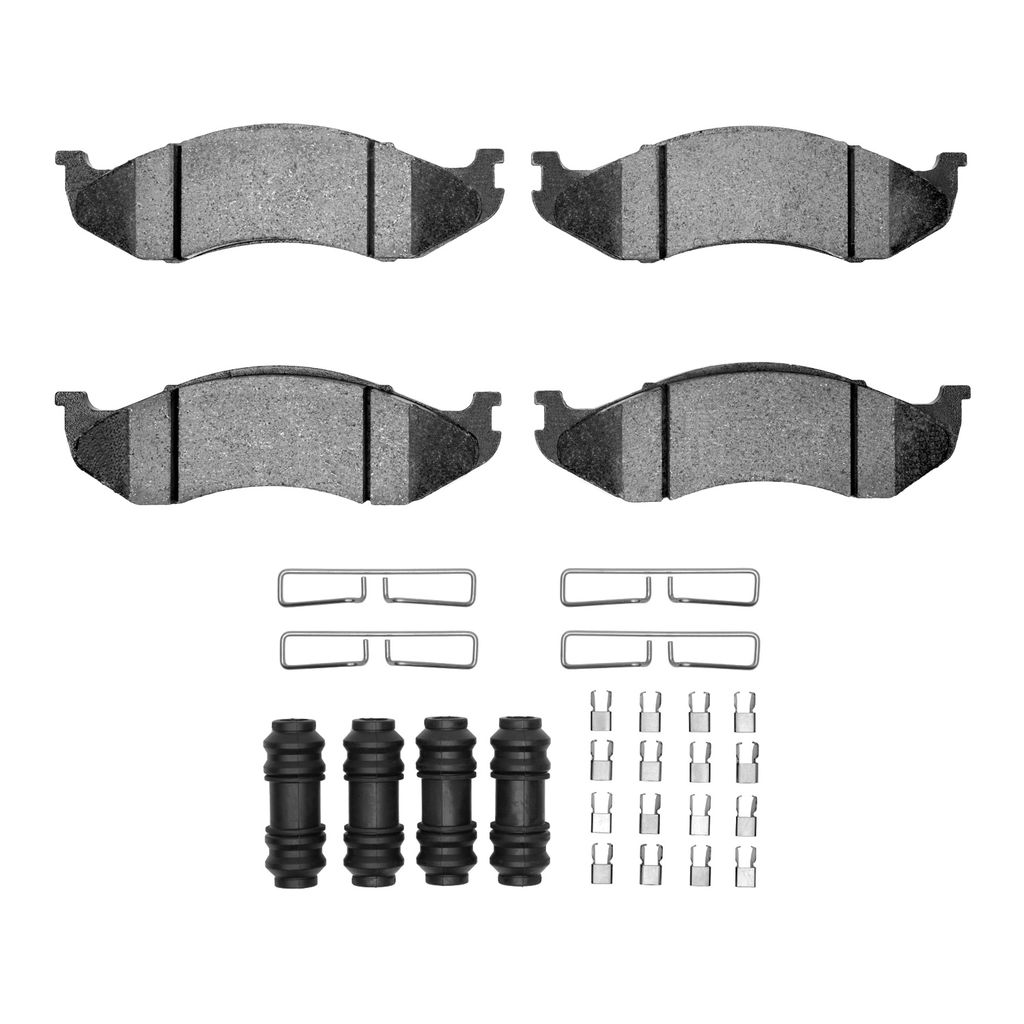 Dynamic Friction 1400-0477-01 - Ultimate Truck Duty Performance Brake Pads With Hardware