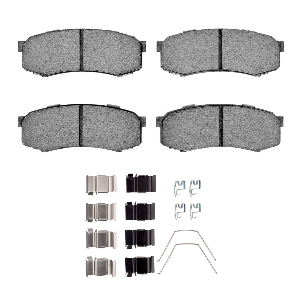 Dynamic Friction 1400-0606-01 - Ultimate Truck Duty Performance Brake Pads With Hardware