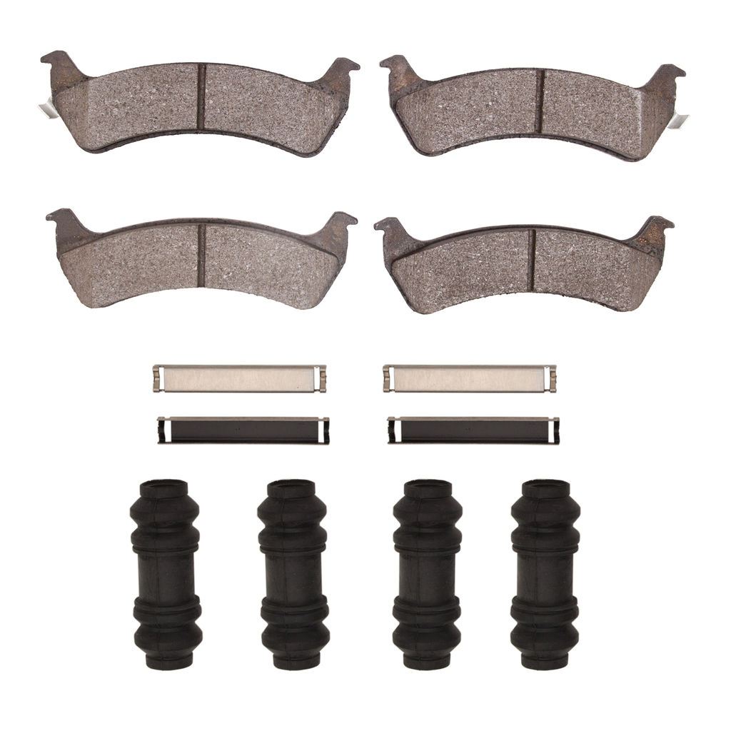 Dynamic Friction 1400-0625-01 - Ultimate Truck Duty Performance Brake Pads With Hardware