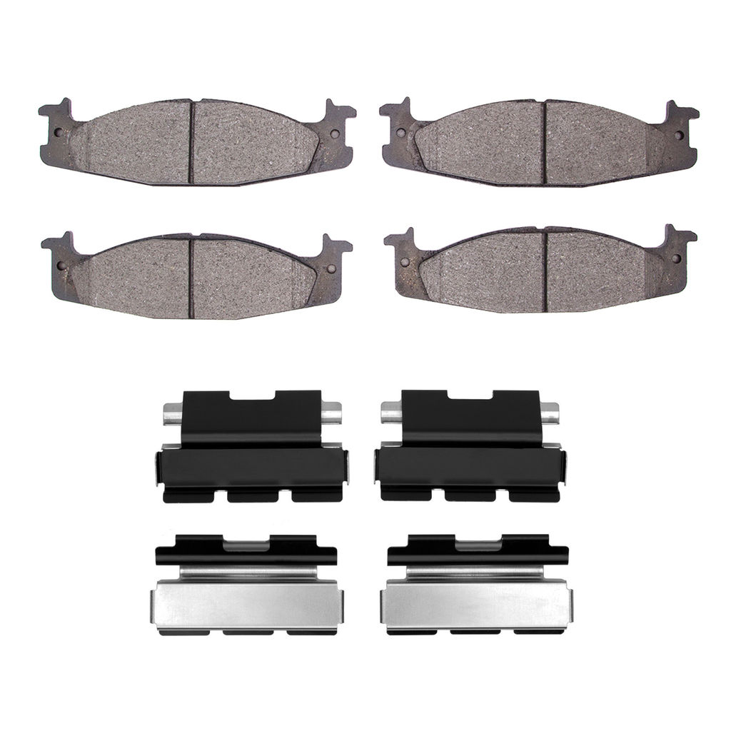 Dynamic Friction 1400-0632-01 - Ultimate Truck Duty Performance Brake Pads With Hardware