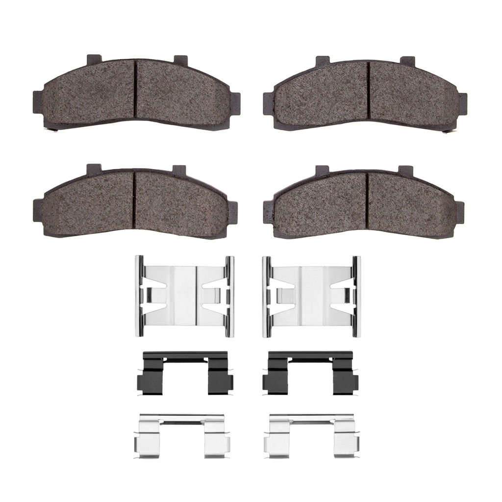 Dynamic Friction 1400-0652-01 - Ultimate Truck Duty Performance Brake Pads With Hardware