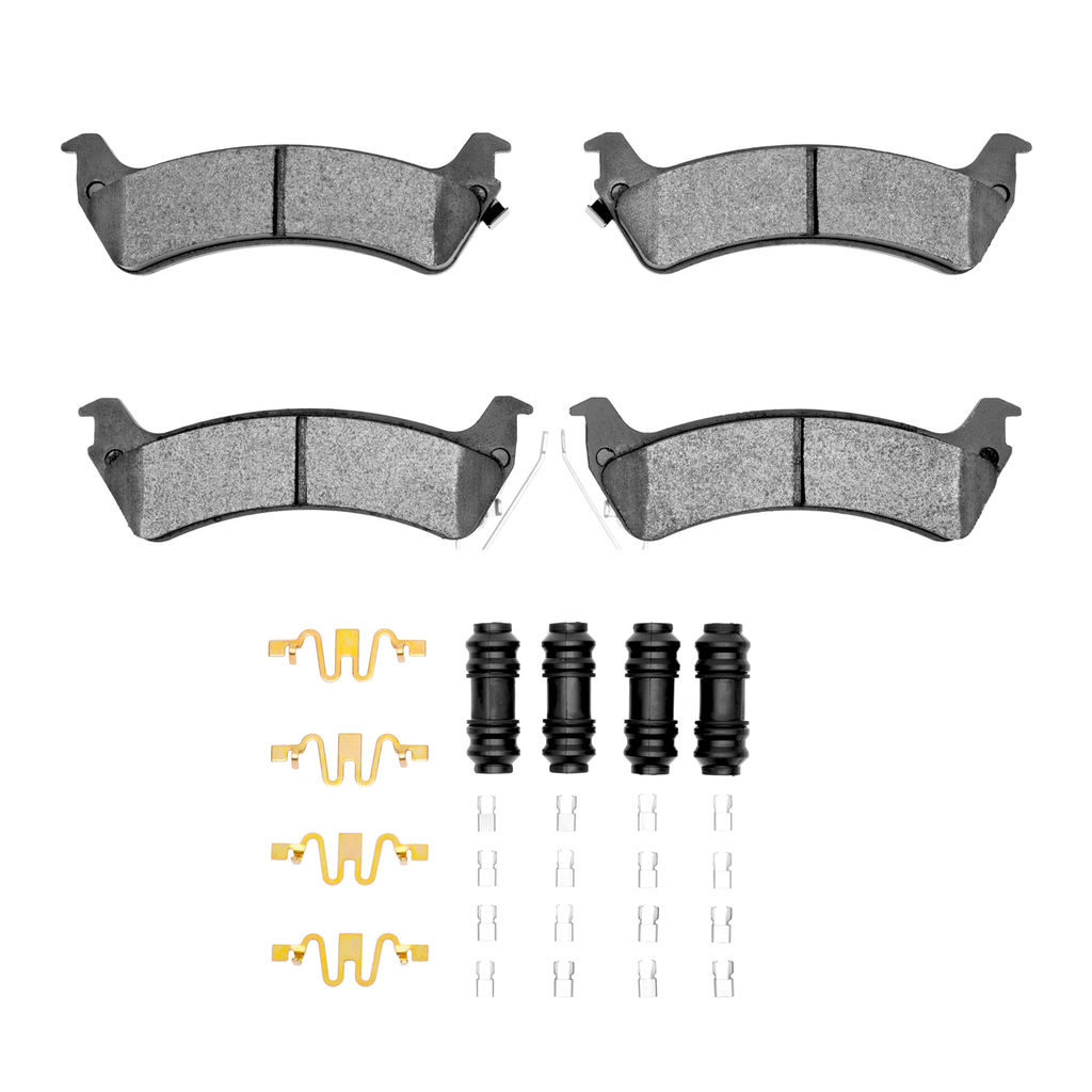 Dynamic Friction 1400-0666-01 - Ultimate Truck Duty Performance Brake Pads With Hardware
