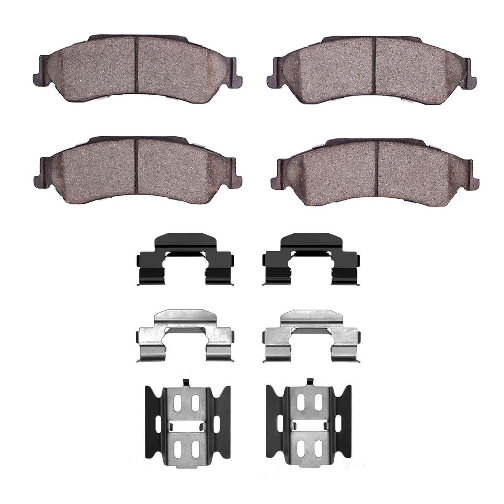 Dynamic Friction 1400-0729-01 - Ultimate Truck Duty Performance Brake Pads With Hardware
