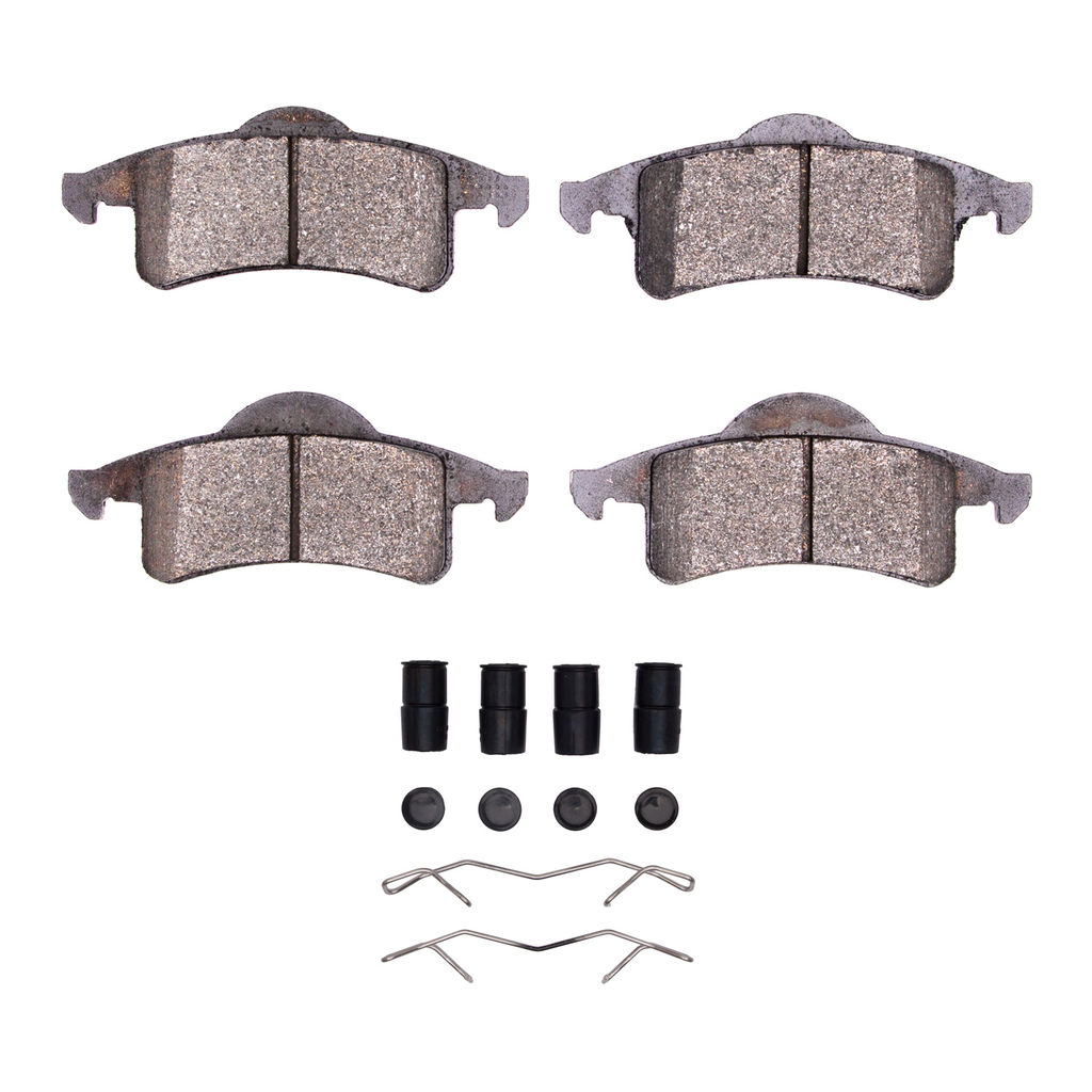 Dynamic Friction 1400-0791-01 - Ultimate Truck Duty Performance Brake Pads With Hardware