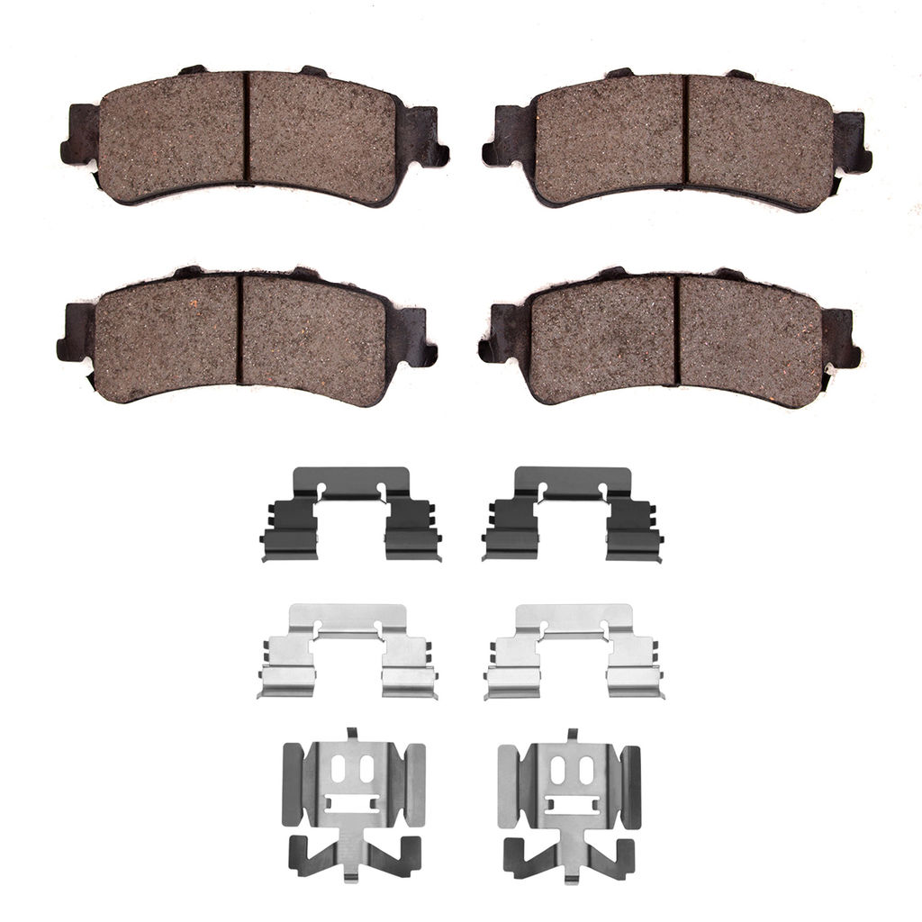 Dynamic Friction 1400-0792-01 - Ultimate Truck Duty Performance Brake Pads With Hardware