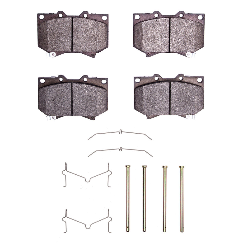 Dynamic Friction 1400-0812-01 - Ultimate Truck Duty Performance Brake Pads With Hardware