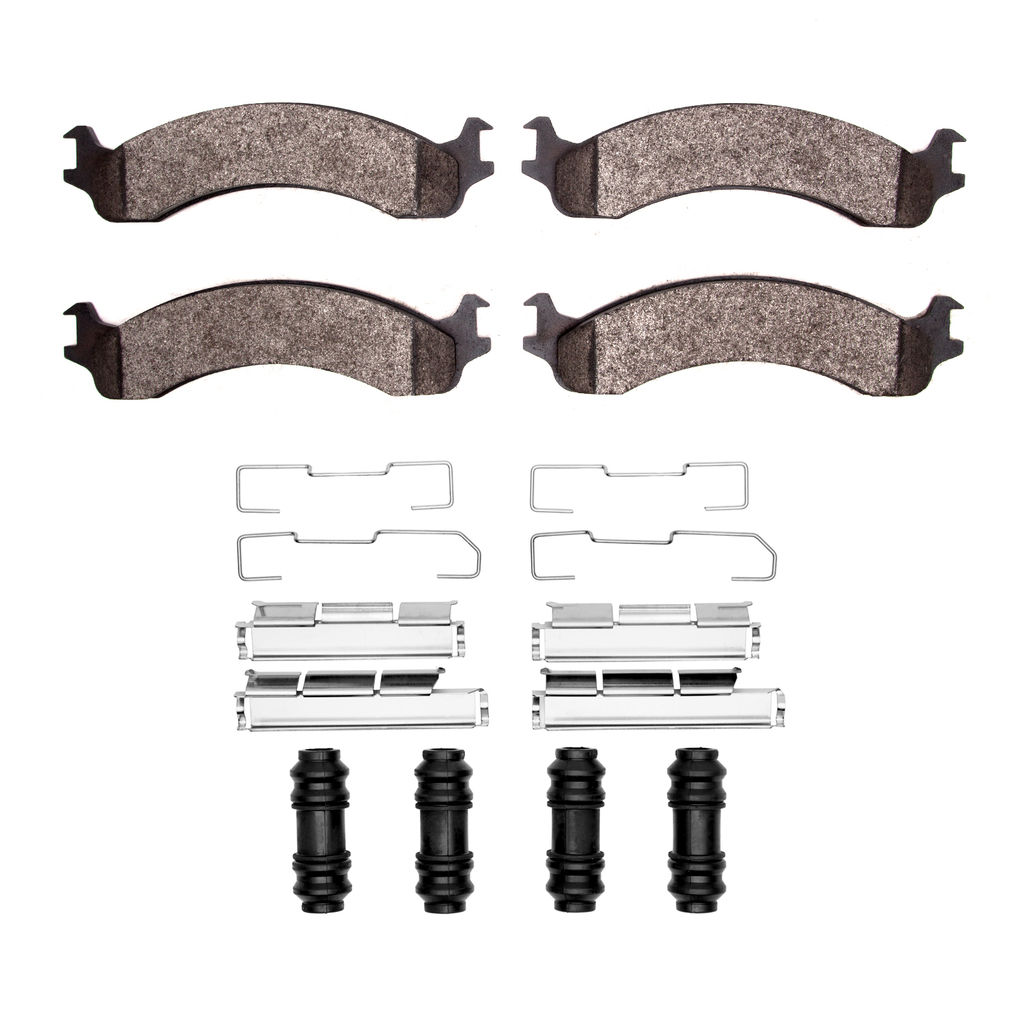 Dynamic Friction 1400-0821-01 - Ultimate Truck Duty Performance Brake Pads With Hardware