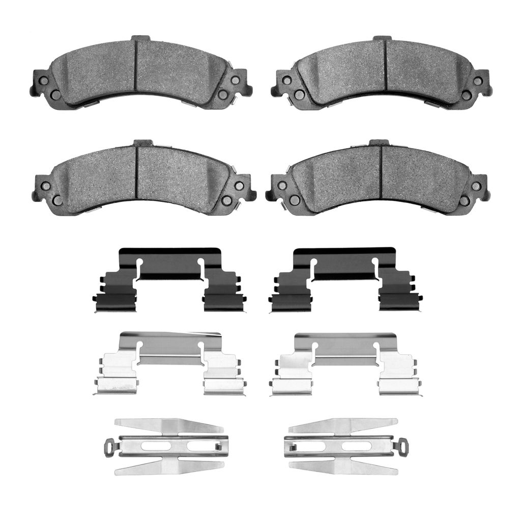Dynamic Friction 1400-0834-01 - Ultimate Truck Duty Performance Brake Pads With Hardware