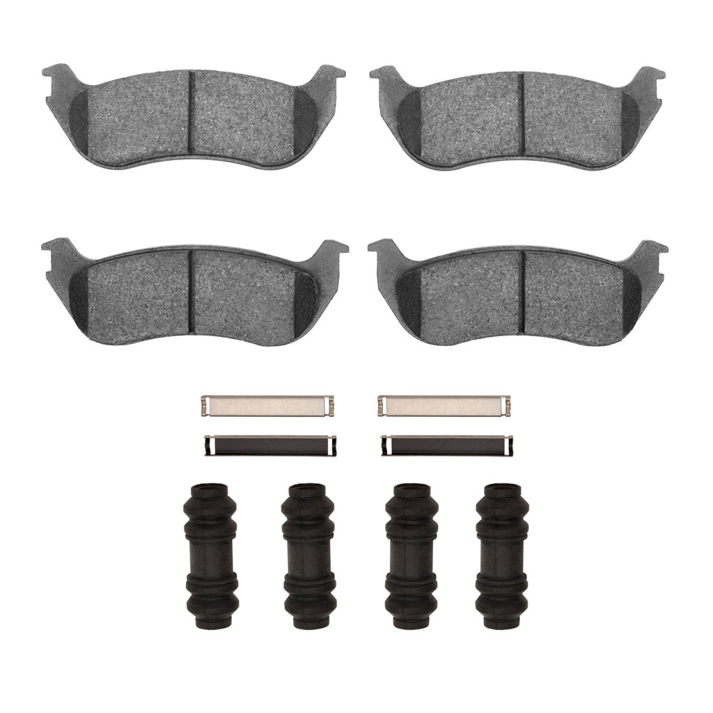 Dynamic Friction 1400-0881-01 - Ultimate Truck Duty Performance Brake Pads With Hardware