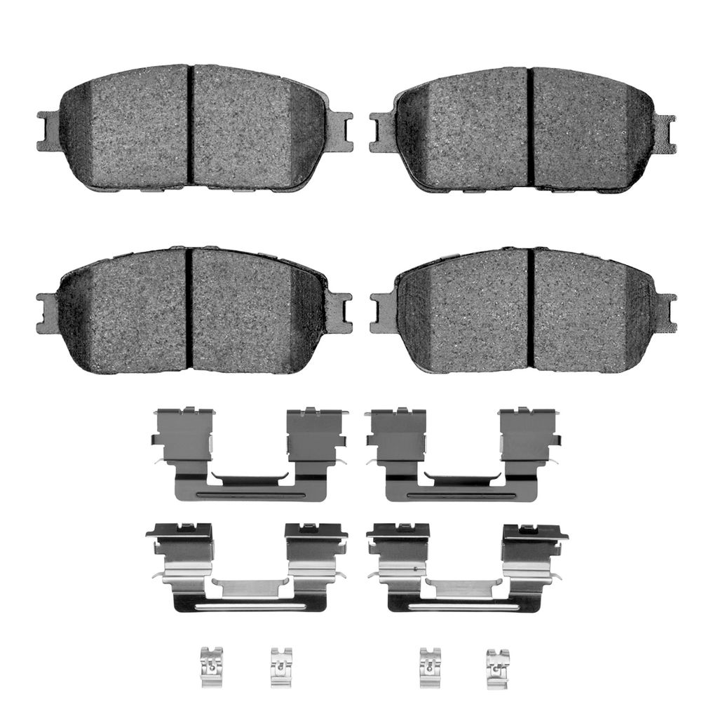 Dynamic Friction 1400-0906-12 - Ultimate Truck Duty Performance Brake Pads With Hardware