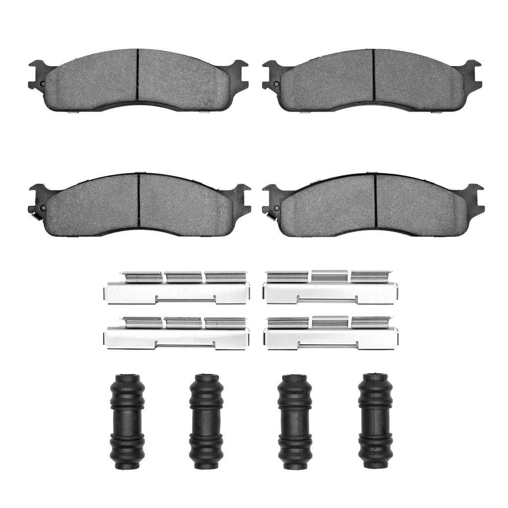 Dynamic Friction 1400-0965-01 - Ultimate Truck Duty Performance Brake Pads With Hardware