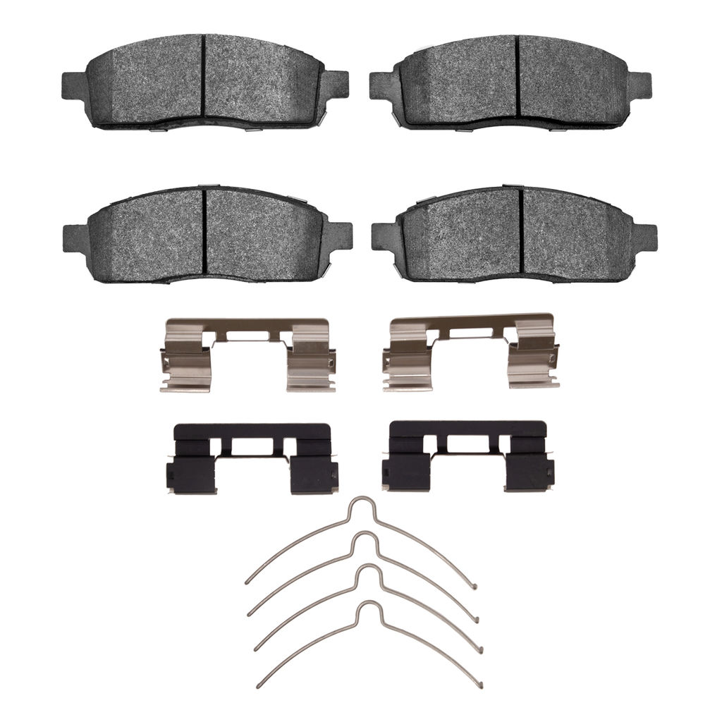 Dynamic Friction 1400-1011-01 - Ultimate Truck Duty Performance Brake Pads With Hardware