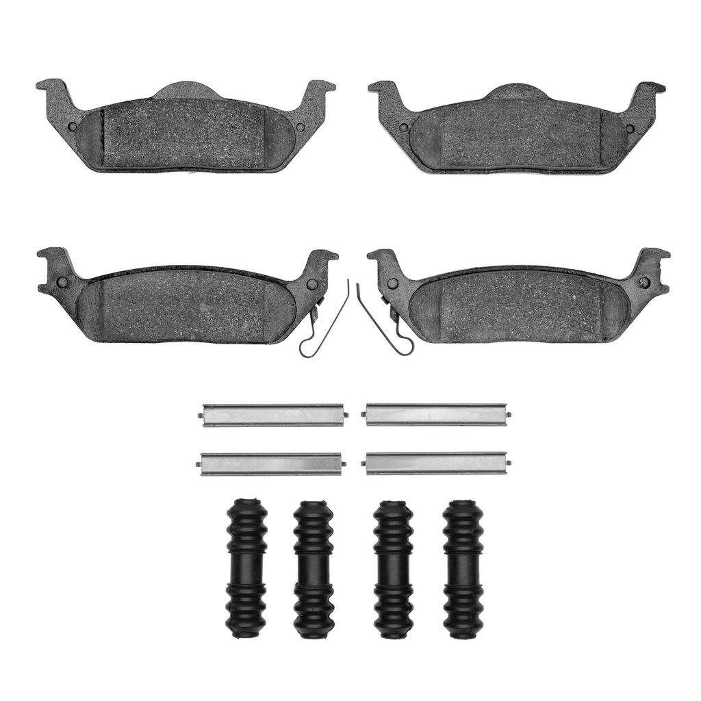Dynamic Friction 1400-1012-01 - Ultimate Truck Duty Performance Brake Pads With Hardware