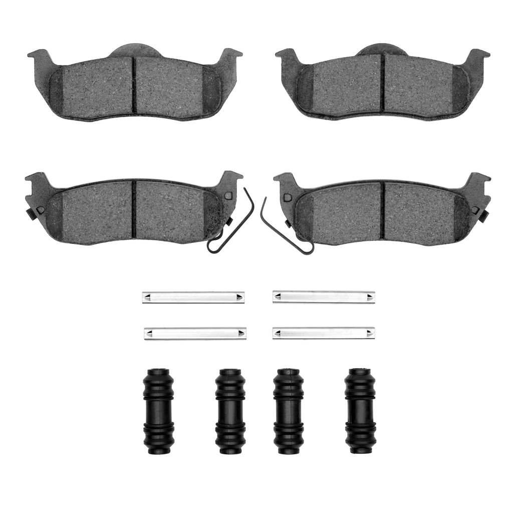 Dynamic Friction 1400-1041-01 - Ultimate Truck Duty Performance Brake Pads With Hardware