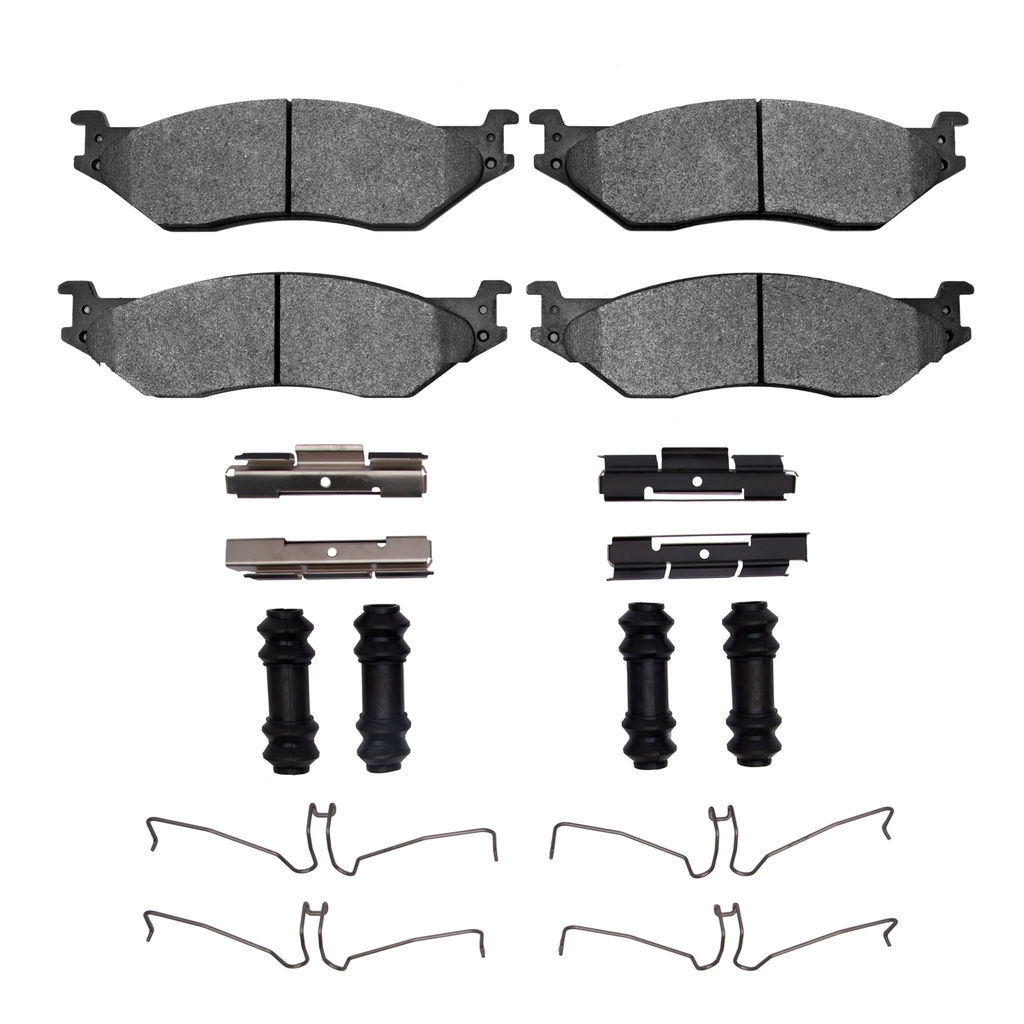 Dynamic Friction 1400-1066-01 - Ultimate Truck Duty Performance Brake Pads With Hardware