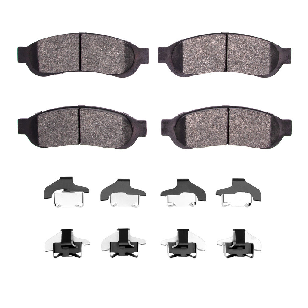 Dynamic Friction 1400-1067-01 - Ultimate Truck Duty Performance Brake Pads With Hardware
